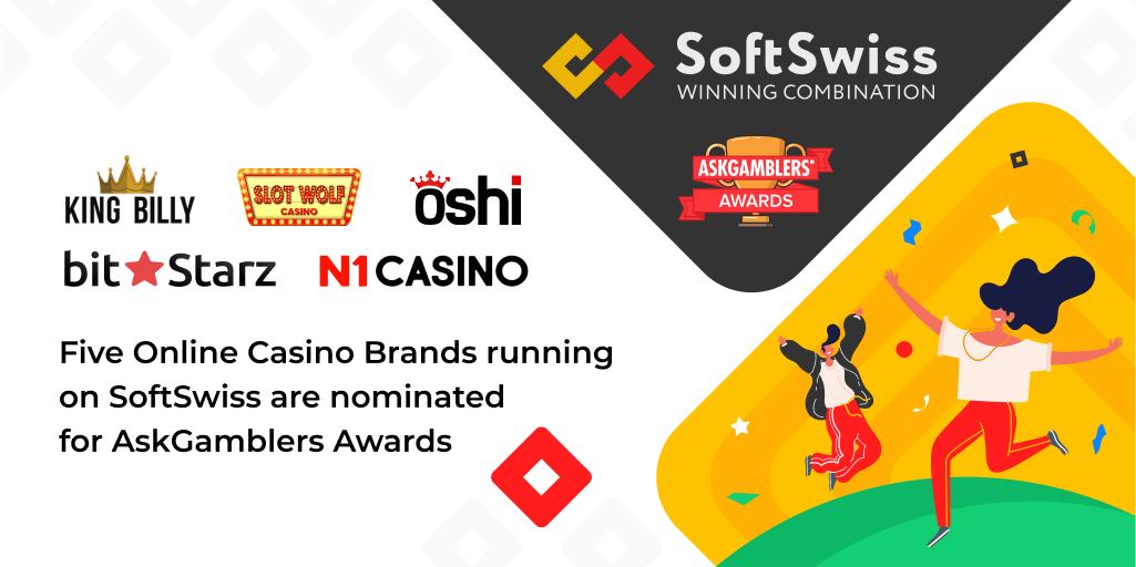 Пять брендов онлайн-казино SoftSwiss вышли в финал конкурса AskGamblers Awards 2021