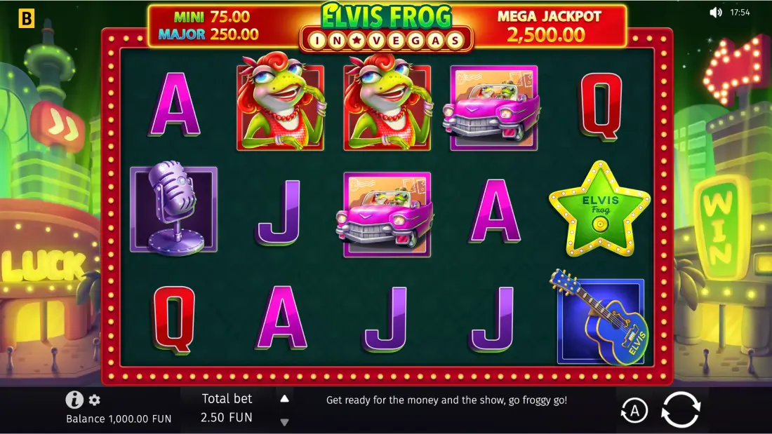Elvis Frog in Vegas bgaming