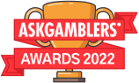 AskGamblers Awards 2022 logo featuring a golden trophy with red banners