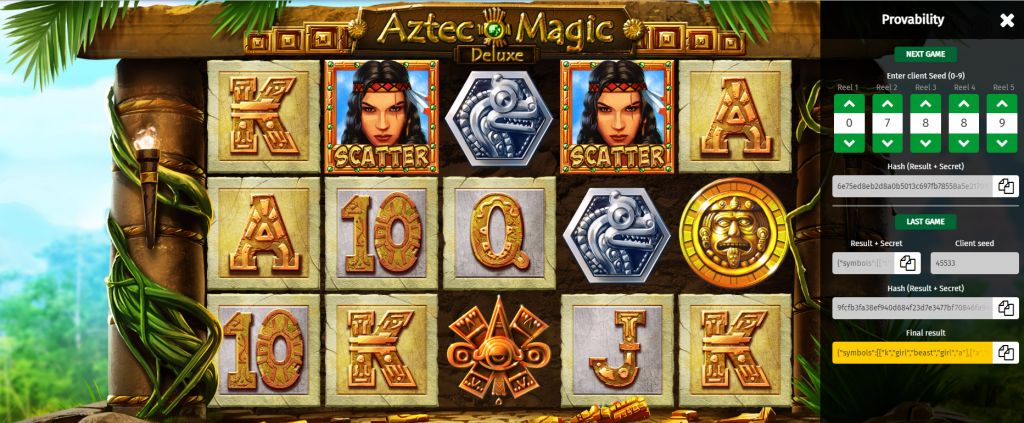 Aztec-Magic-Deluxe-provably-fair