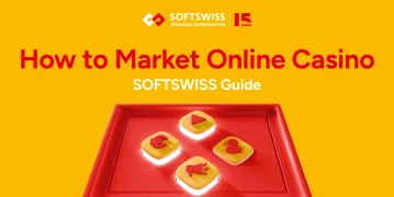 Hot to Market an Online Casino banner with dashboard and buttons