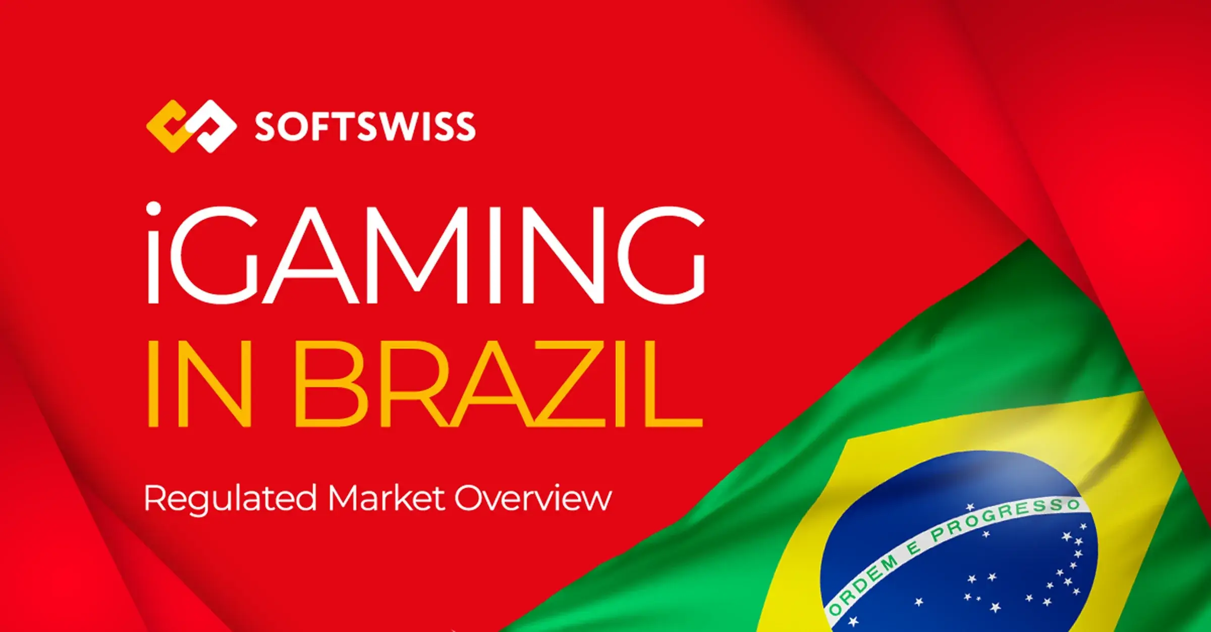 SOFTSWISS logo and Brazilian flag