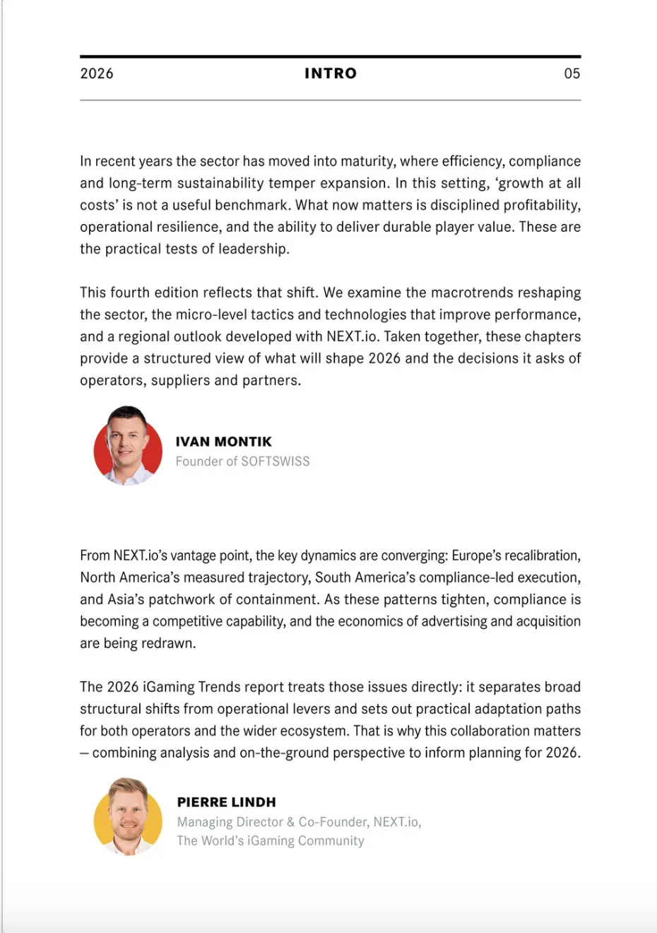 2026 iGaming Trends slide