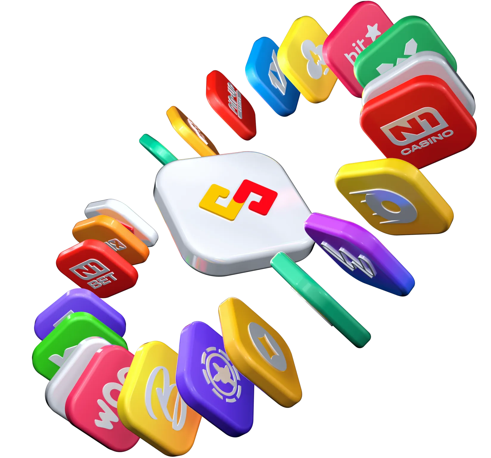 Business partners around SOFTSWISS logo