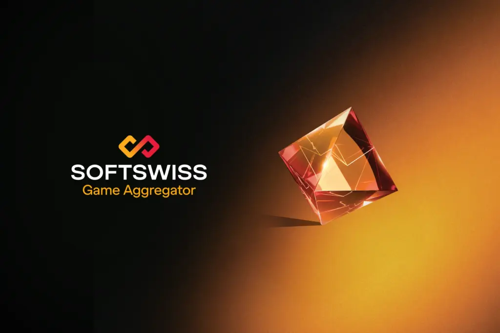 Yellow black GA and SOFTSWISS Logo